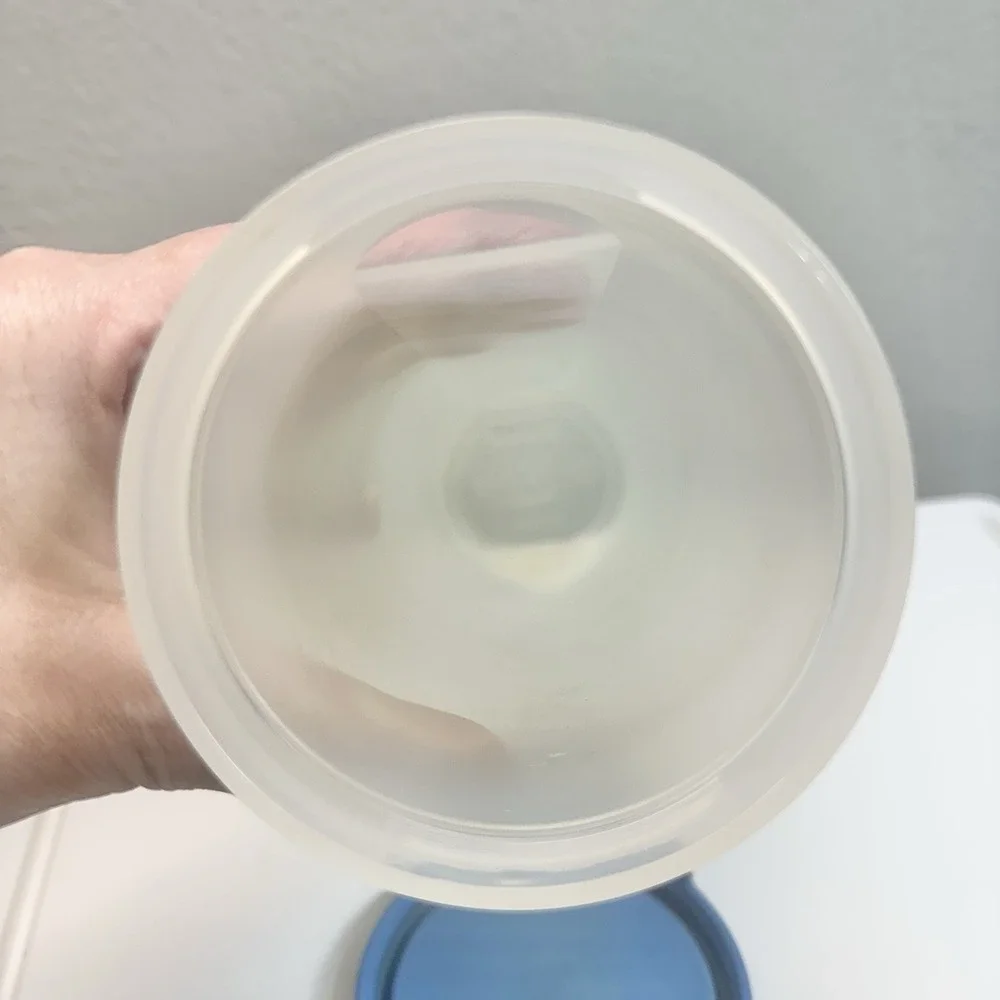 Vintage Tupperware Spaghetti Keeper 1661 Modular Mate Canister Blue Lid‎ 1607